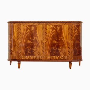 Skandinavisches Mid-Century Sideboard aus Teak mit Intarsien, 1950er