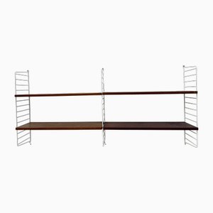 Mid-Century Teak Wall Unit by Kajsa and Nils Nisse Strinning for String, 1960s