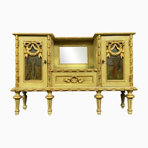 Louis XVI Venetian Ceremonial Buffet in Lacquered, Gilded and Painted Wood, 1850s