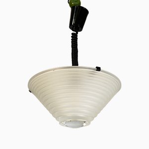 Lampe à Suspension Egina Moderne en Verre par Angelo Mangiarotti pour Artemide, Italie, 1970s