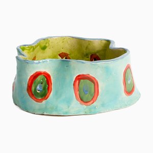 Abstract Bowl #1 with Flower by Alfonso Reyes