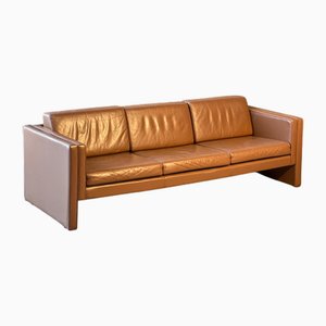 4-Sitzer Ledersofa von Mobilier International, 1970er