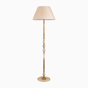 Lampadaire en Onyx et Laiton par Marmo Lusso