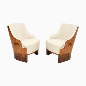 Set of Art Deco Shell Back Chairs, 1930