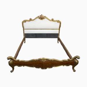 Rococo Headboard with Bed Frame and Footboard, 1950s