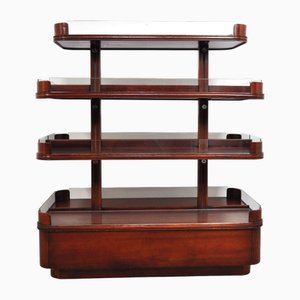 Mensola vintage in mogano, anni '50