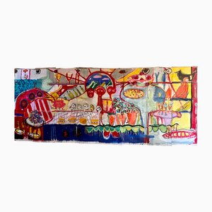 Alfonso Reyes, The First Dinner, 2022, Acrylic