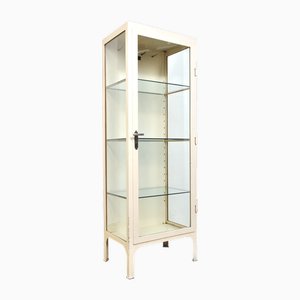 Iron and Glass Medical Cabinet, 1960s