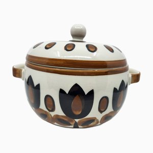 Tureen Kimono Series in Earthenware from Boch La Louvière, Belgium, 1970s