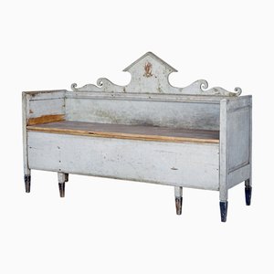 Swedish Gustavian Painted Bench, 1810