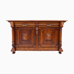 Cajonera antigua de roble, 1880