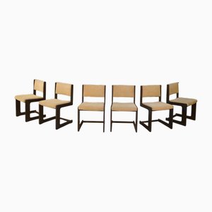Chairs in Dark Oak from Casala, 1970s, Set of 6