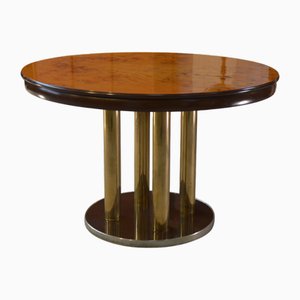Table in Elm Burl Veneer by Ramaioli Pesaro, 1970s