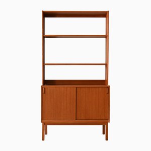 Scandinavian Bookcase with Storage Compartment, 1960s