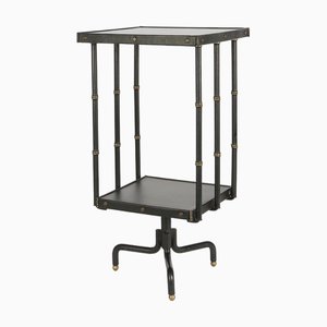 Rotating Book Table by Jacques Adnet for Hermès, France, 1950s