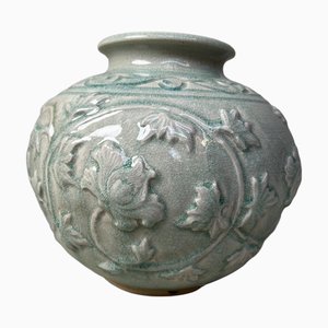 Vintage Japanese Ikebana Flower Vase by Noma Gazan, 1970s