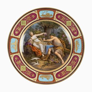 19th Century Viennese Napoleon III Porcelain Plate