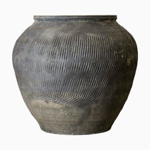 Pot Vintage Texturé Gris