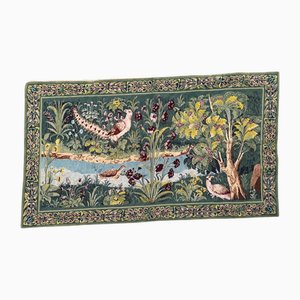 Vintage French Aubusson Style Needlepoint Tapestry, 1950s