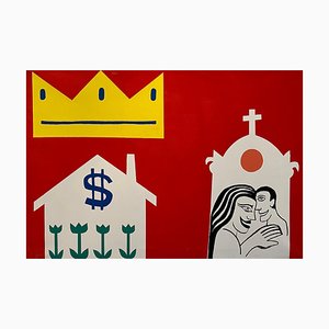 Alexandre Schaller, High-Cost Love, Acrylic on Canvas, 1996