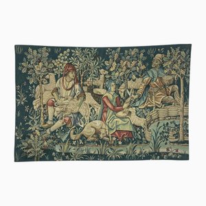 Antique French Handwoven Tapestry