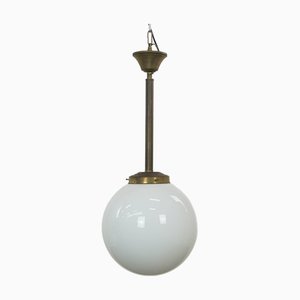 Lámpara de techo colgante de bola de vidrio esmerilado estilo Art Déco
