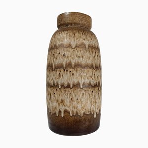 Mid 20th Century Vase oder Schirmständer aus Fat Lava Keramik in Erdfarben, Deutschland, 1970er