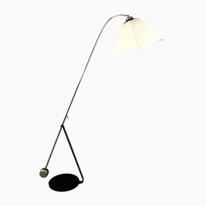 Counter Balance Floor Lamp with Umbrella Lamp Shade, 1970s