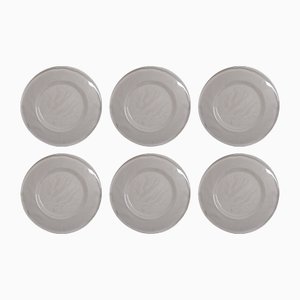 Vintage Limelight Charger Plates in Glass by Göran Wärff for Kosta Boda, 1990s, Set of 6