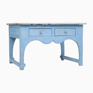 Table d'Appoint Milieu du 19ème Siècle en Pin Peint, Suède, 1860