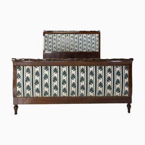 Full Size French Empire Style Carved Iroko Bed, 1960