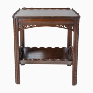 Asian Side or Console Table with Magazine Rack, 1950