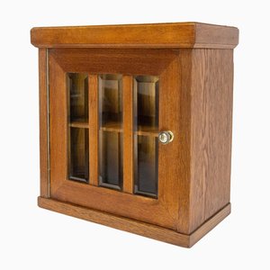 One-Door Wall Cabinet with Three Beveled Glasses, 1920