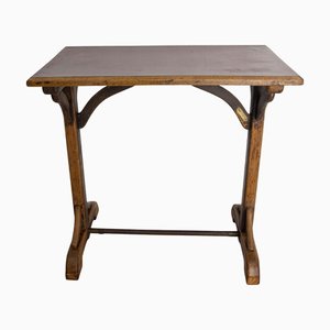 French Paris Bistro Table in Beech, 1890s