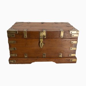 Small French Chest in Carved Oak