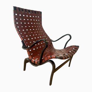 Ledersessel Pernilla von Bruno Mathsson für Dux, 1970er
