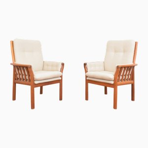 Mid-Century Danish Teak Armchairs, 1970s, Set of 2