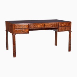 Mid-Century Danish Burr Walnut Desk, 1950s
