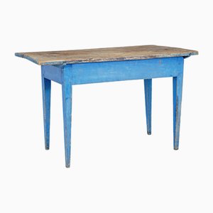 Rustic Painted Pine Side Table, 1860s