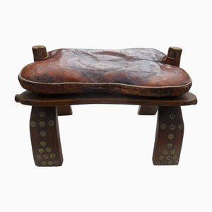 Mid-Century Modern Wooden Stool