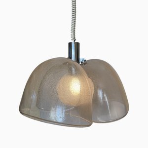 Lampada a sospensione in vetro di Murano di Mazzega, Italia, anni '60
