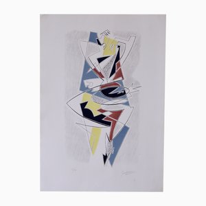 Gino Severini, Harlequin, Lithograph, 1962