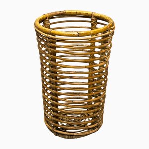 Wicker Umbrella Stand by Tito Agnoli, 1960s