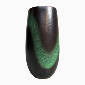 Japanese Ikebana Vase by Tachikichi, Hisui Series, Kyoyaki, 1970s
