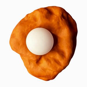 Wandleuchte aus Terrakotta von Anna Demidova
