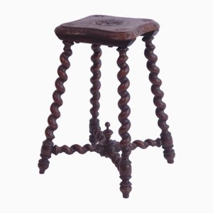 Table d'Appoint en Bois Barley Twist en Chêne