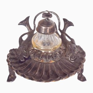 Silver Inkwell in the shape of Shell, 1890s