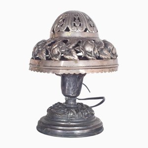 Lampada da tavolo piccola in argento, Portogallo, 1910