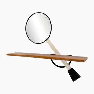 Consolle Solemio da parete con specchio di Giotto Stoppino per Acerbis, anni '80