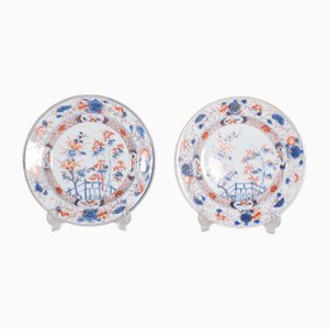 Chinesische Imari Teller aus Porzellan, 1910, 2er Set